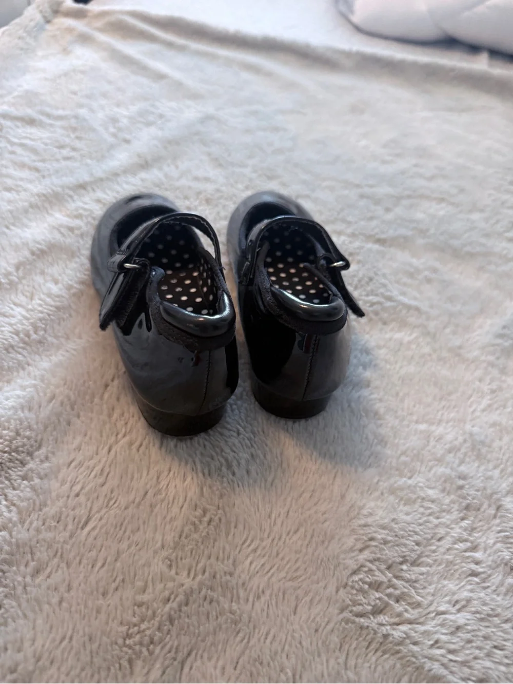 Girls Black Patent Mary Jane School Shoes 9C